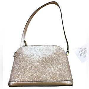 NWT Kate Spade small dome crossbody glitter